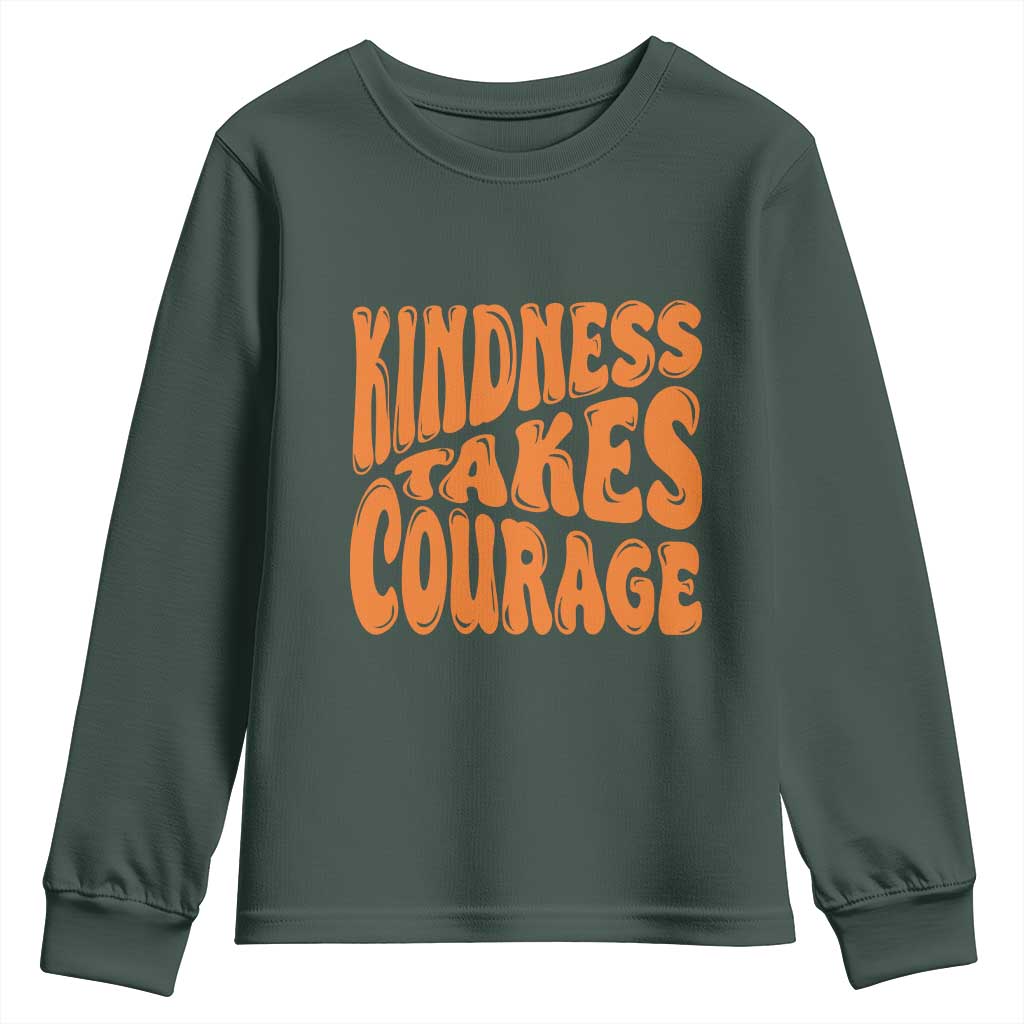 Unity Day Youth Sweatshirt Kindness Takes Courage Bullying Prevention