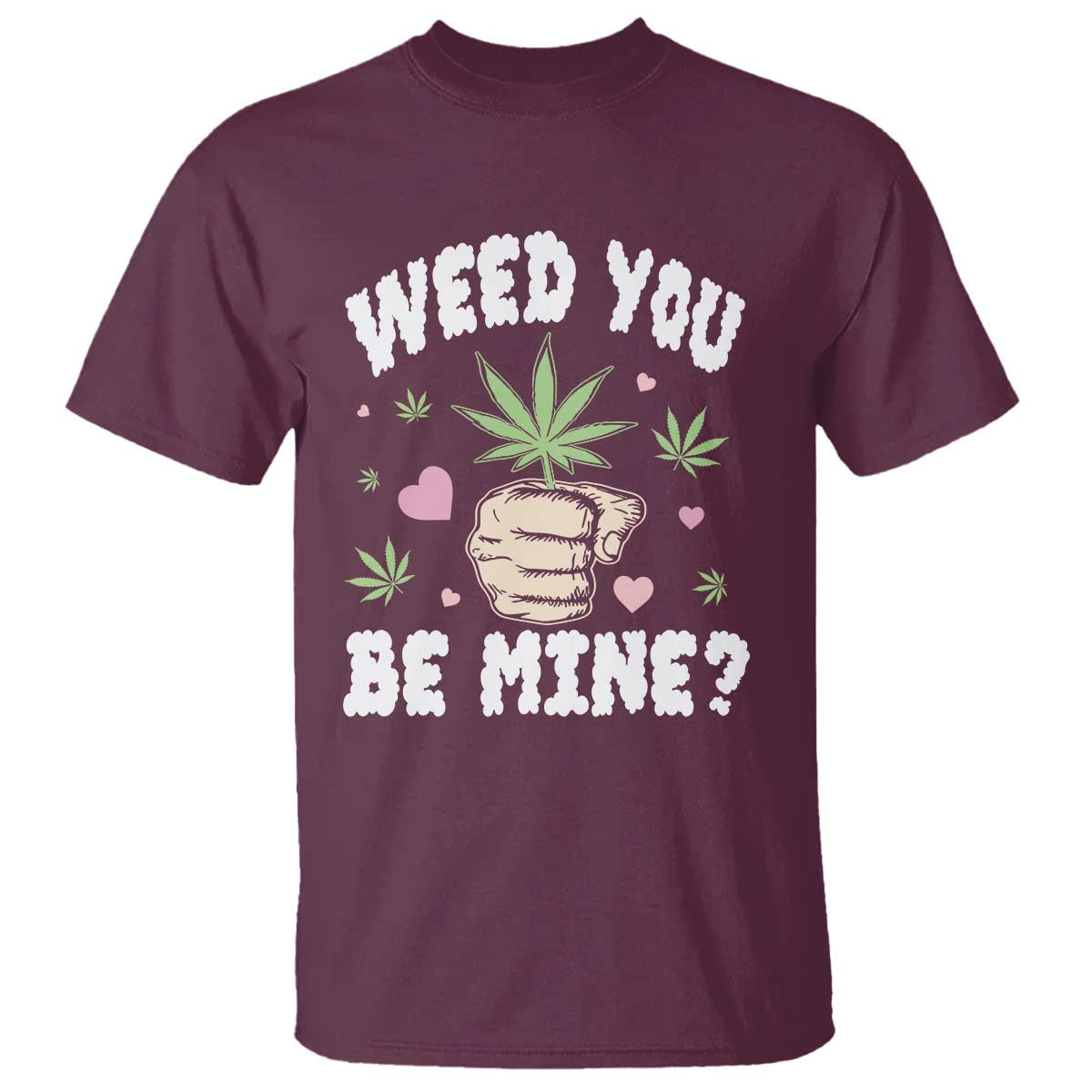 funny-valentines-day-weed-you-be-mine-t-shirt-cannabis-marijuana-hearts