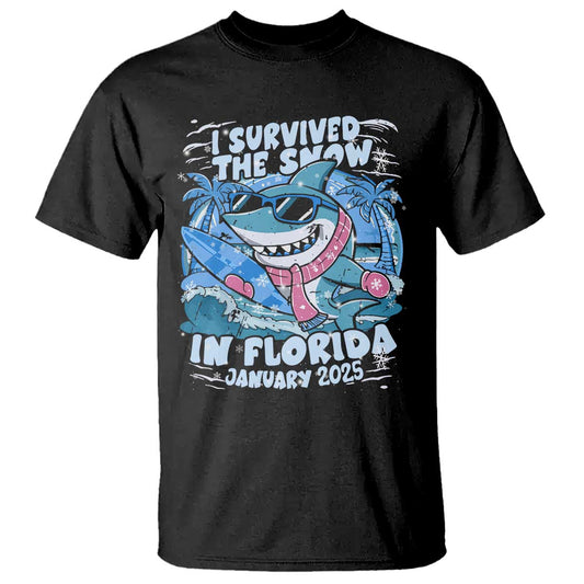 funny-i-survived-the-snow-in-florida-2025-t-shirt-shark