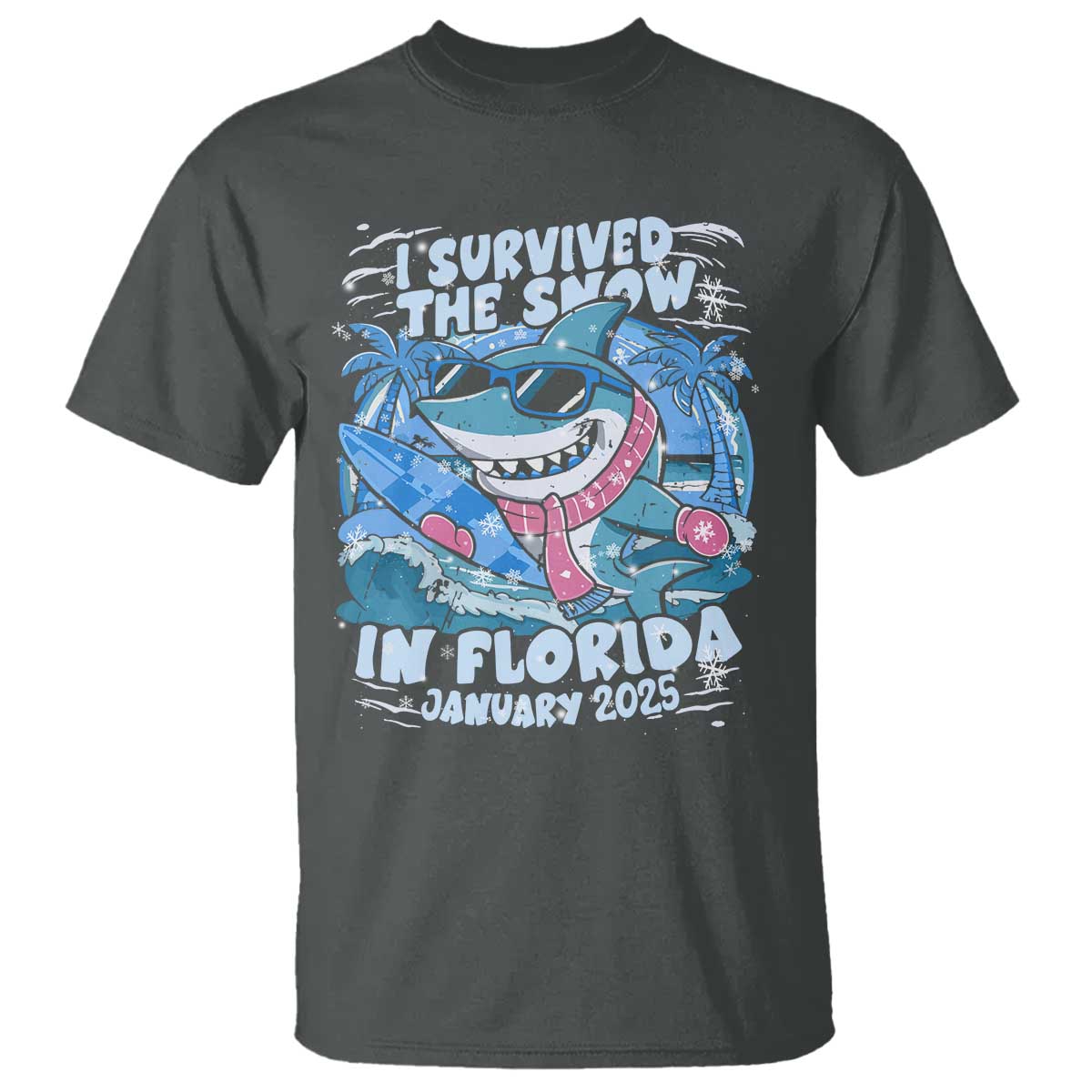 funny-i-survived-the-snow-in-florida-2025-t-shirt-shark
