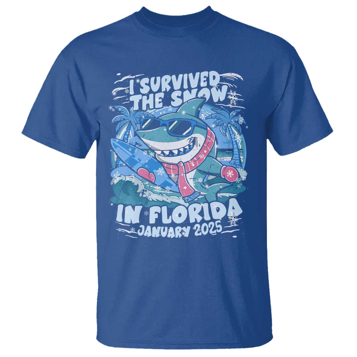 funny-i-survived-the-snow-in-florida-2025-t-shirt-shark