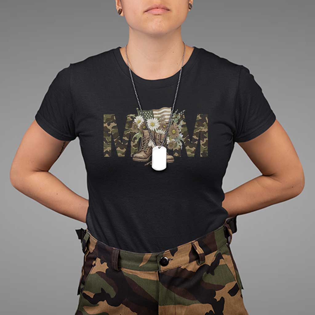 military-army-mom-floral-combat-shoes-t-shirt