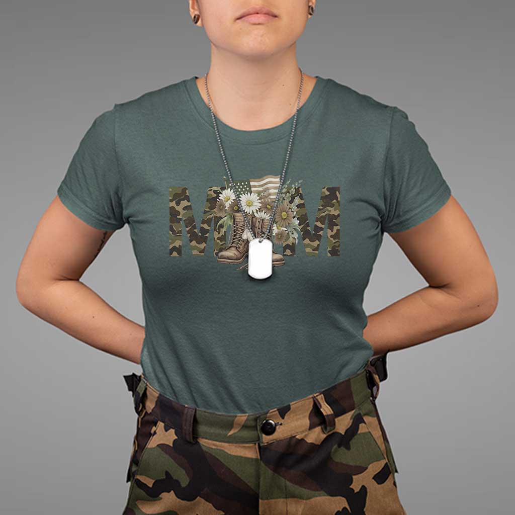 military-army-mom-floral-combat-shoes-t-shirt