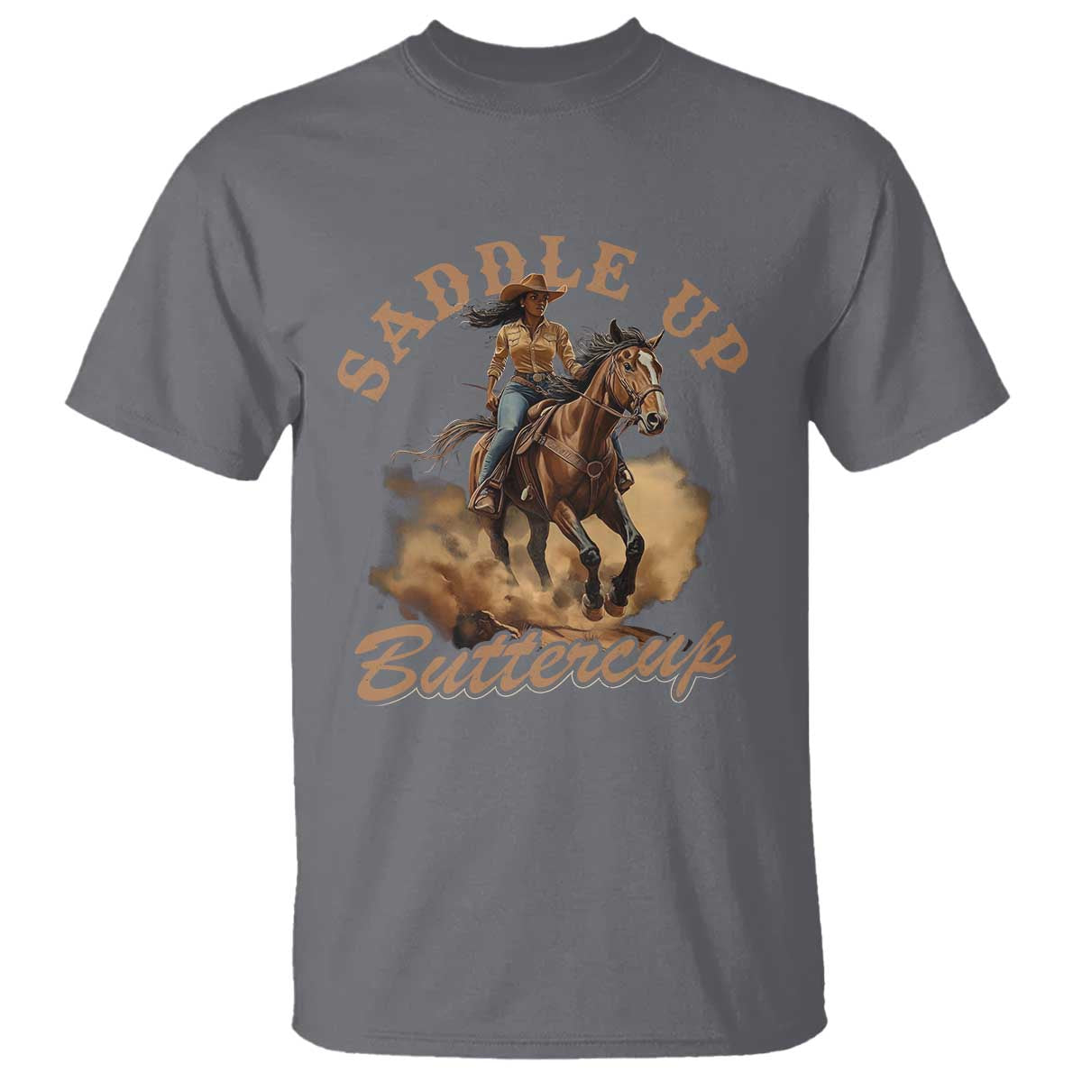 funny-african-american-cowgirl-t-shirt-saddle-up-buttercup-southern-western