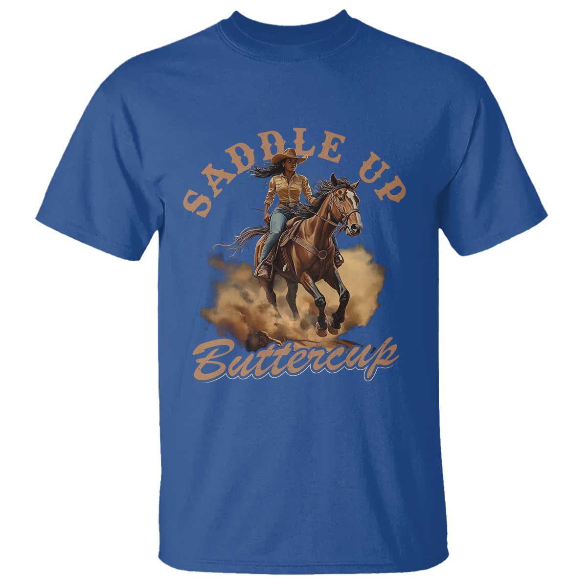 funny-african-american-cowgirl-t-shirt-saddle-up-buttercup-southern-western