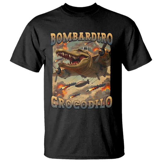 funny-italian-brainrot-bombardiro-crocodilo-t-shirt-gen-z-meme