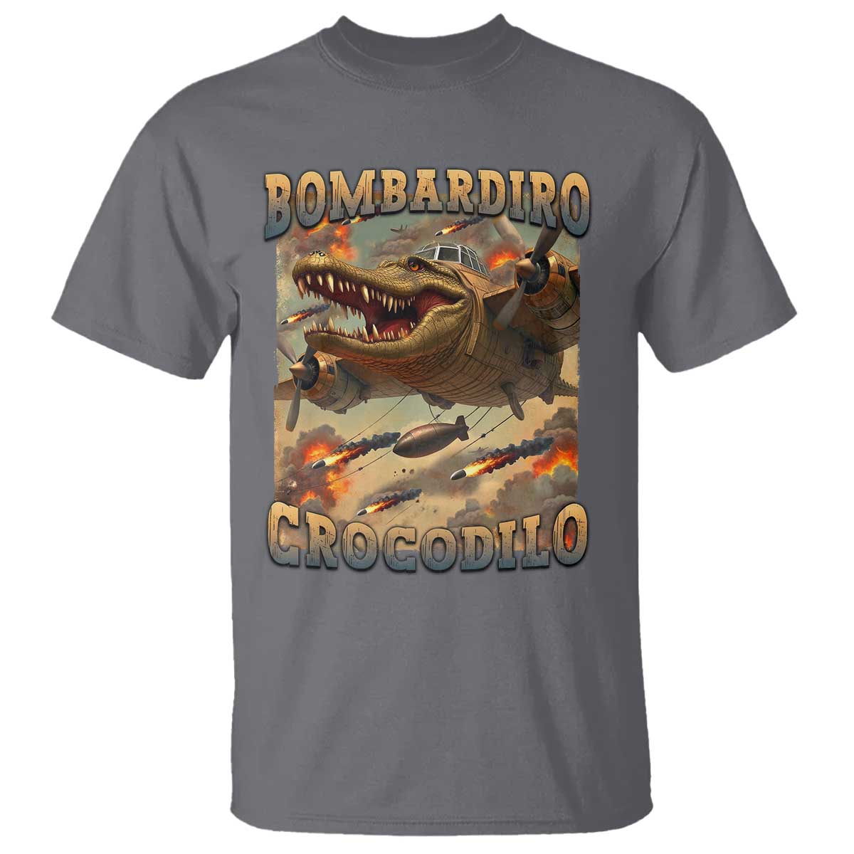 funny-italian-brainrot-bombardiro-crocodilo-t-shirt-gen-z-meme