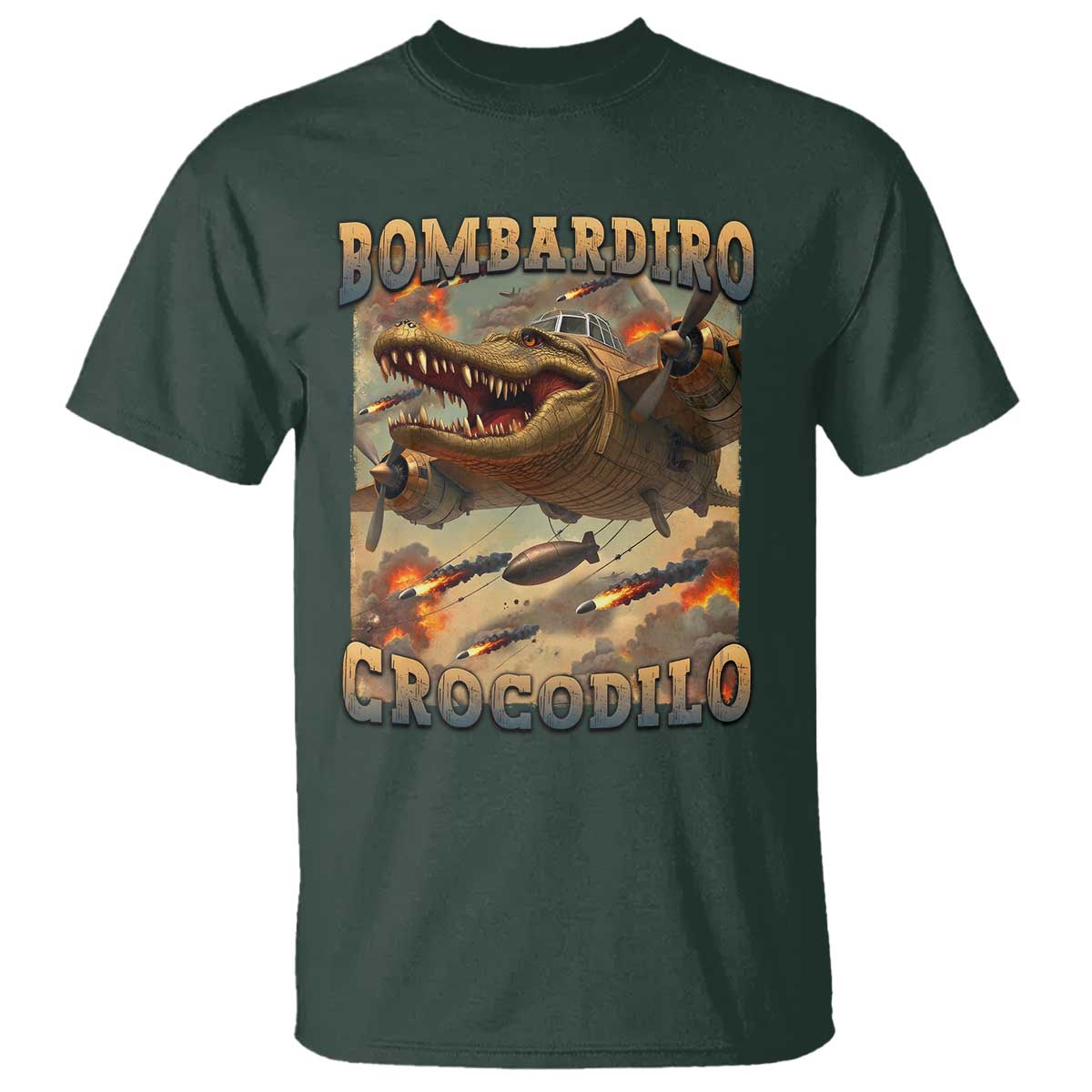 funny-italian-brainrot-bombardiro-crocodilo-t-shirt-gen-z-meme