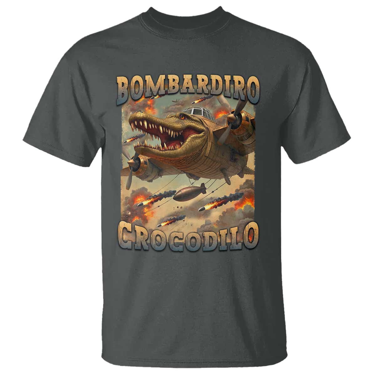 funny-italian-brainrot-bombardiro-crocodilo-t-shirt-gen-z-meme