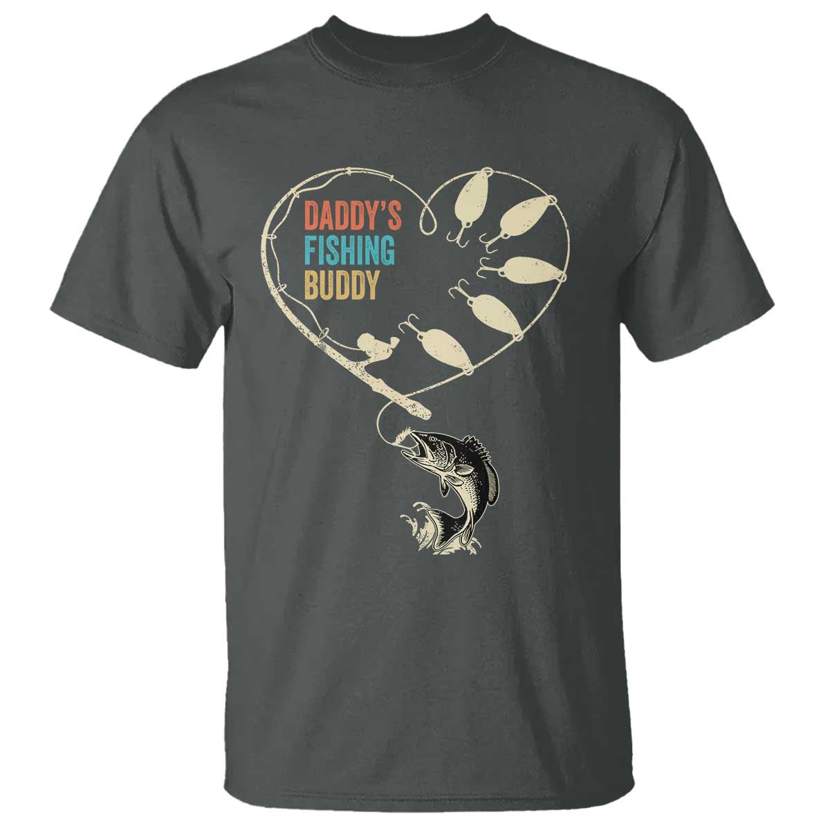 funny-daddys-fishing-buddy-t-shirt-fisherman-dad-son-daughter