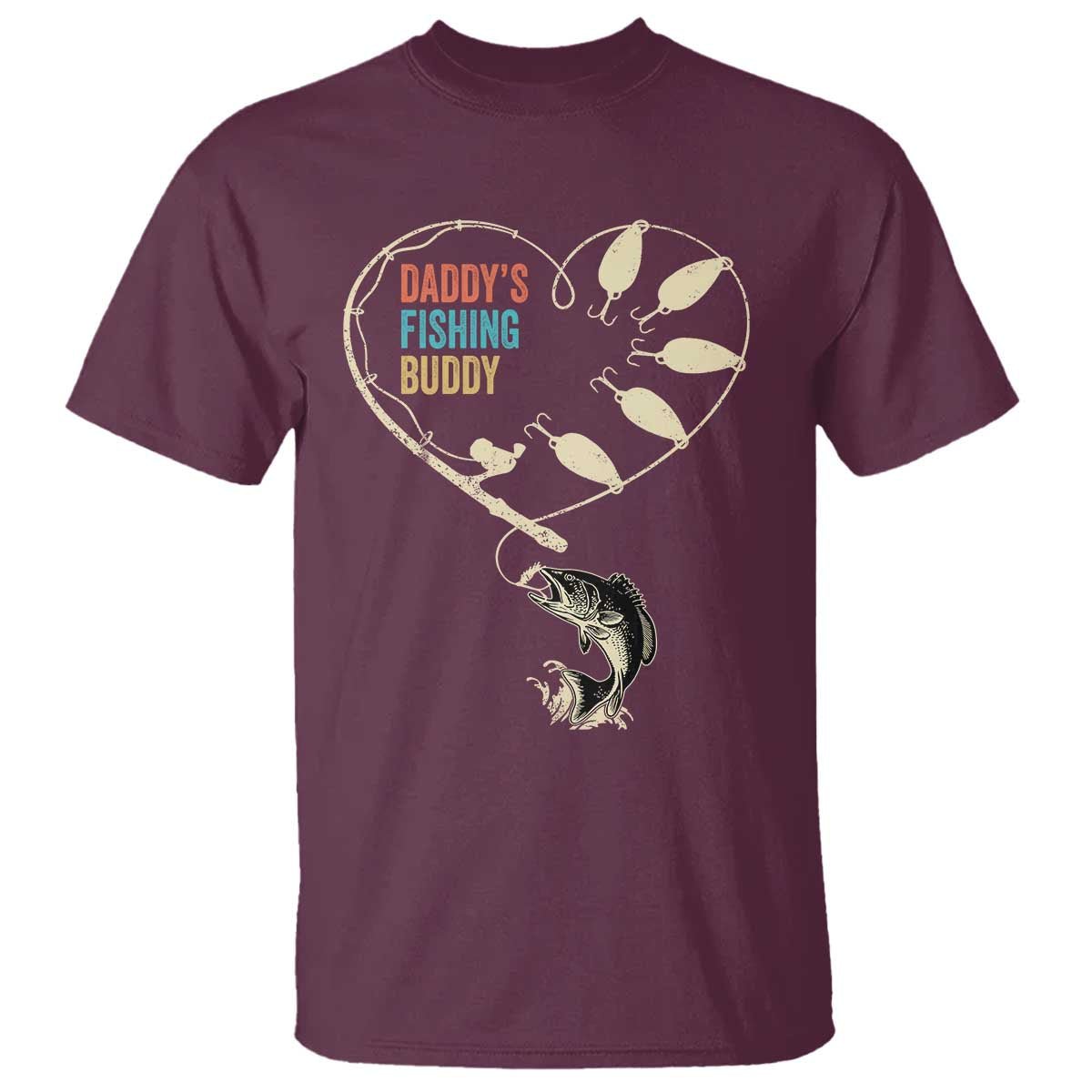 funny-daddys-fishing-buddy-t-shirt-fisherman-dad-son-daughter