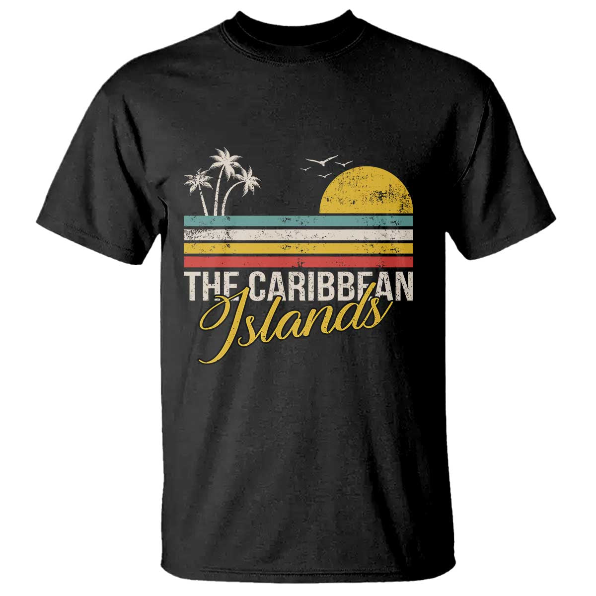 the-caribbean-islands-t-shirt-retro-vacation-beach-caribbean-sea-tour