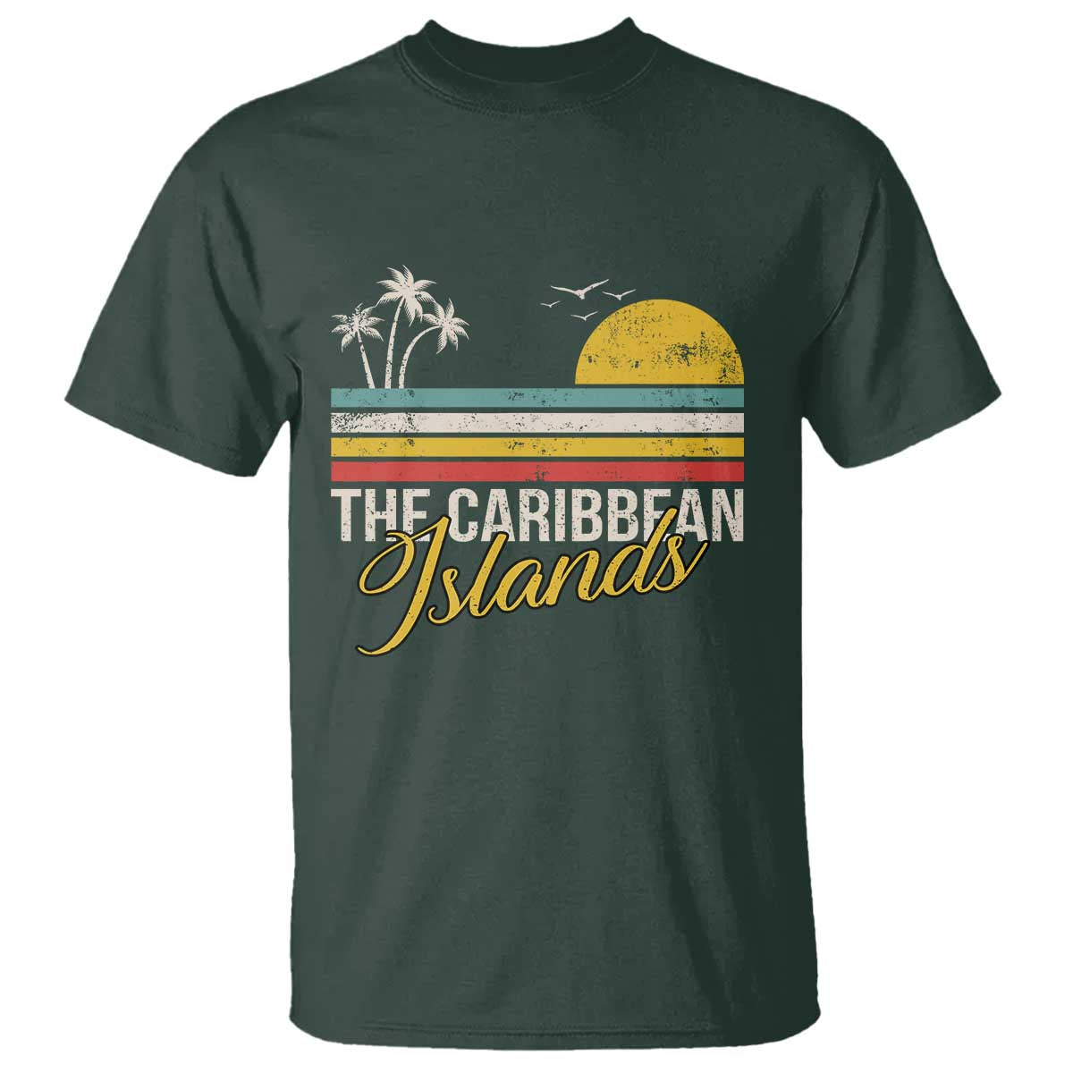 the-caribbean-islands-t-shirt-retro-vacation-beach-caribbean-sea-tour