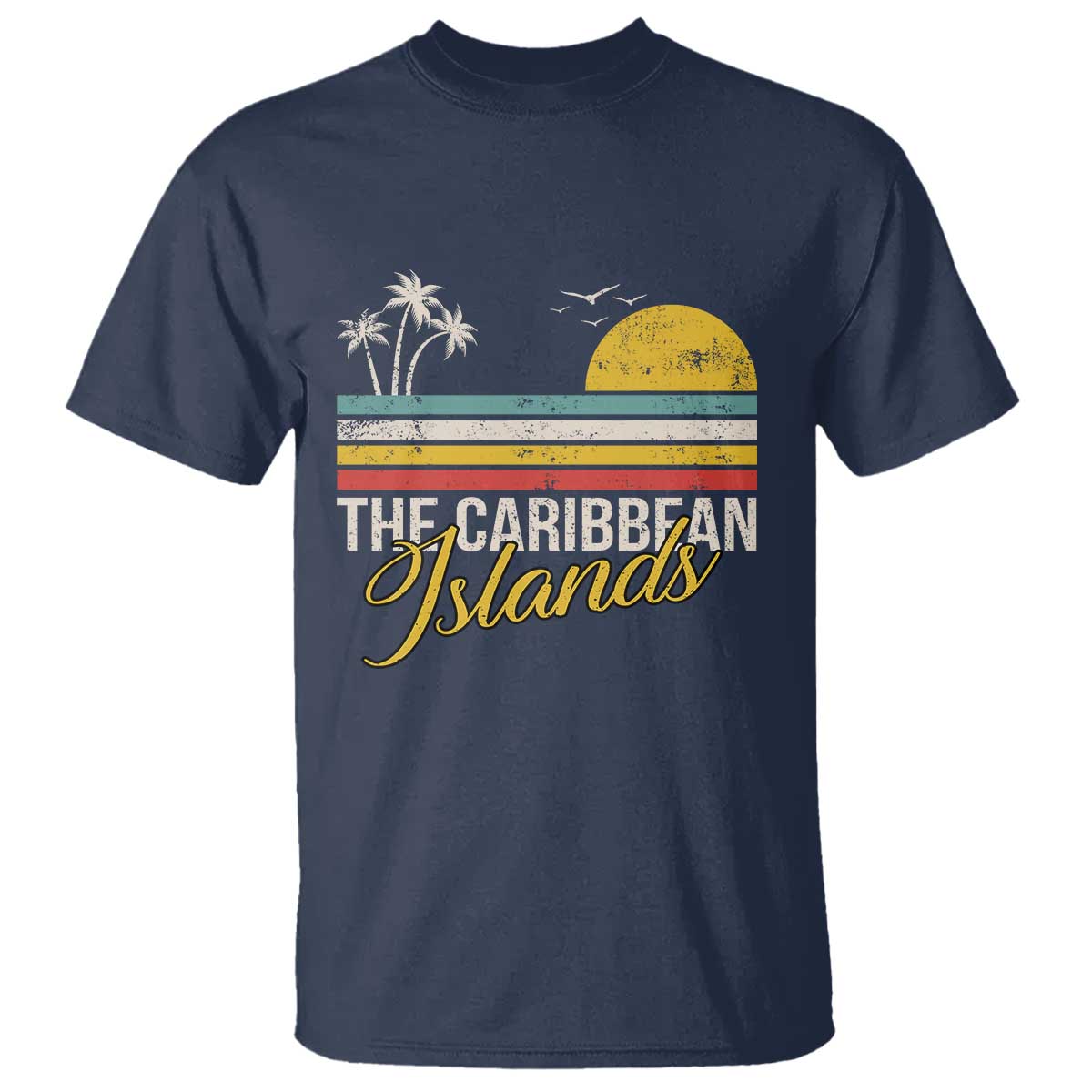 the-caribbean-islands-t-shirt-retro-vacation-beach-caribbean-sea-tour