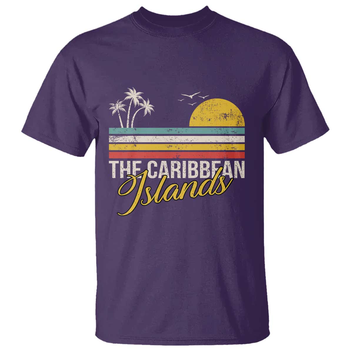 the-caribbean-islands-t-shirt-retro-vacation-beach-caribbean-sea-tour