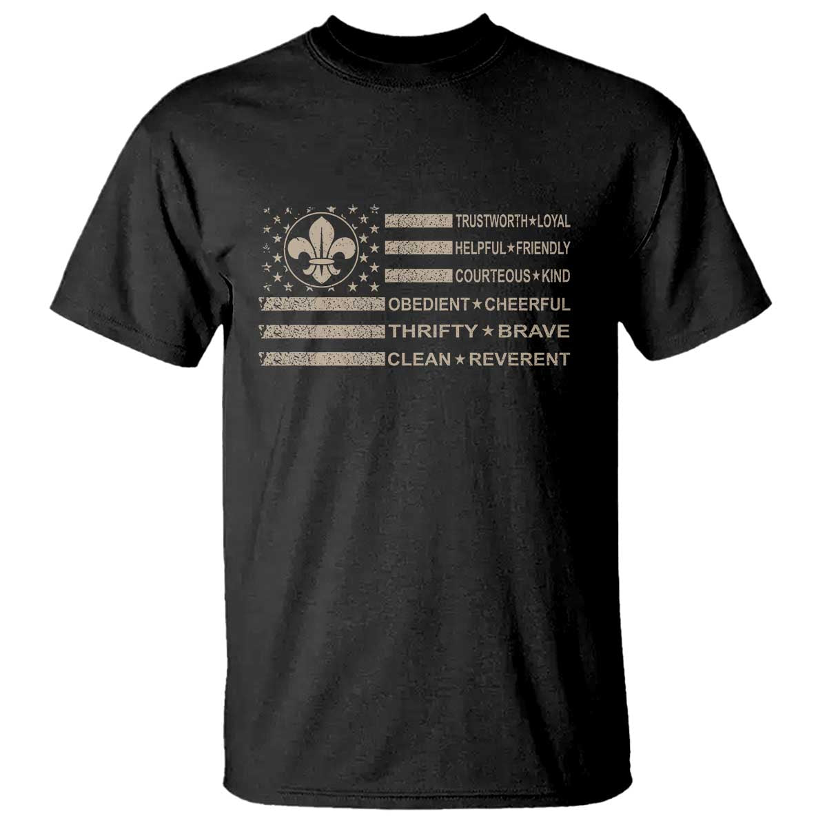 funny-scout-leader-camping-usa-american-flag-t-shirt