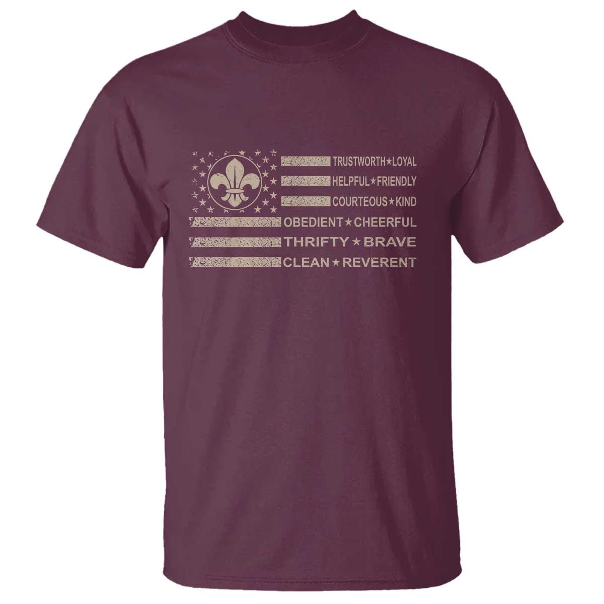 funny-scout-leader-camping-usa-american-flag-t-shirt