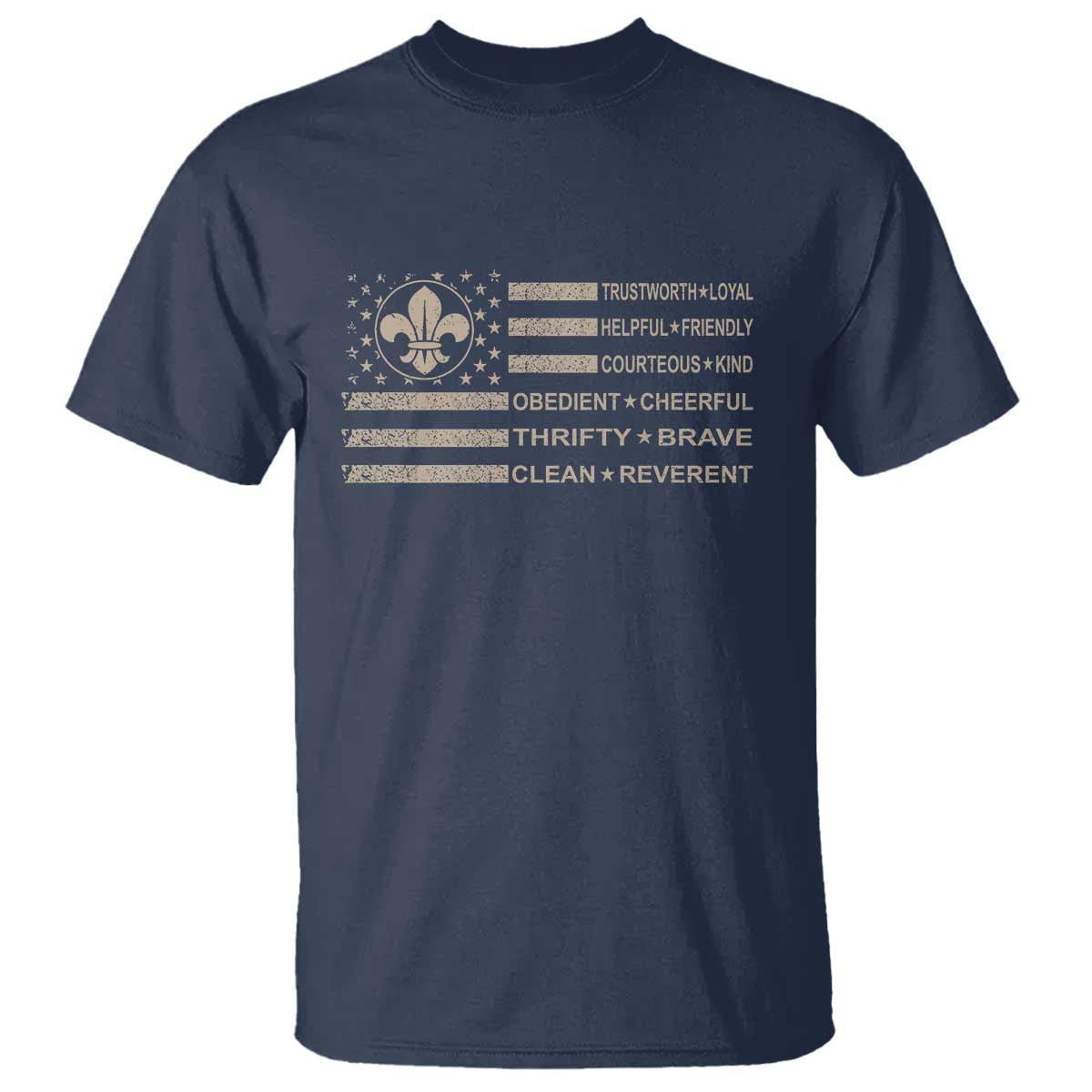 funny-scout-leader-camping-usa-american-flag-t-shirt