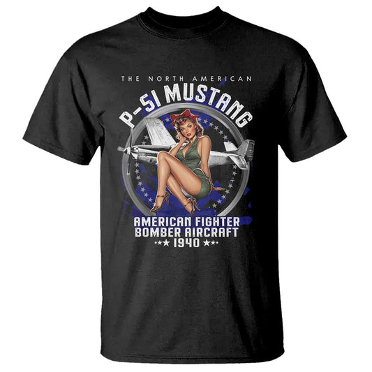 the-north-american-p-51-mustang-american-fighter-bomber-aircraft-t-shirt-ww2-aircraft-pin-up-girl