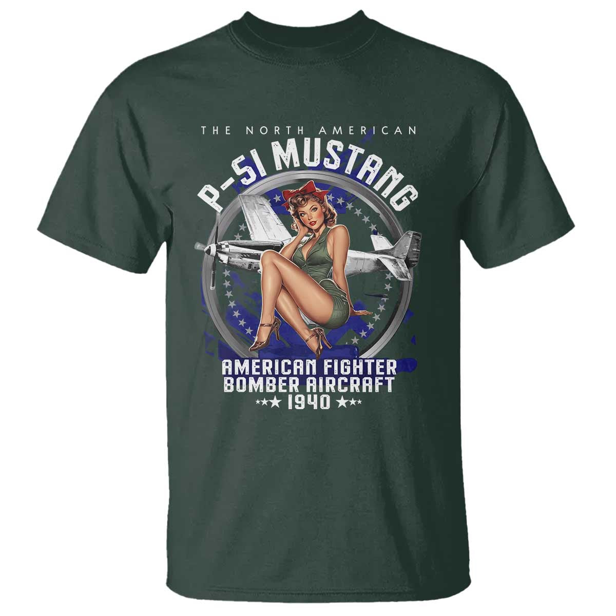 the-north-american-p-51-mustang-american-fighter-bomber-aircraft-t-shirt-ww2-aircraft-pin-up-girl