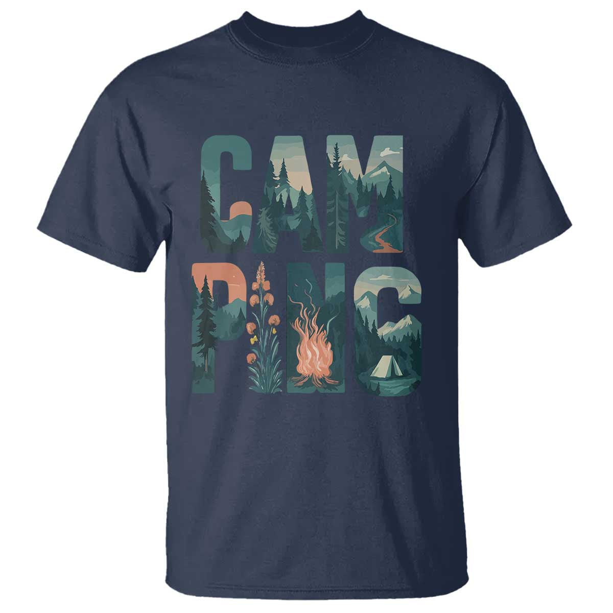 camping-nature-adventure-campfire-tent-mountains-t-shirt
