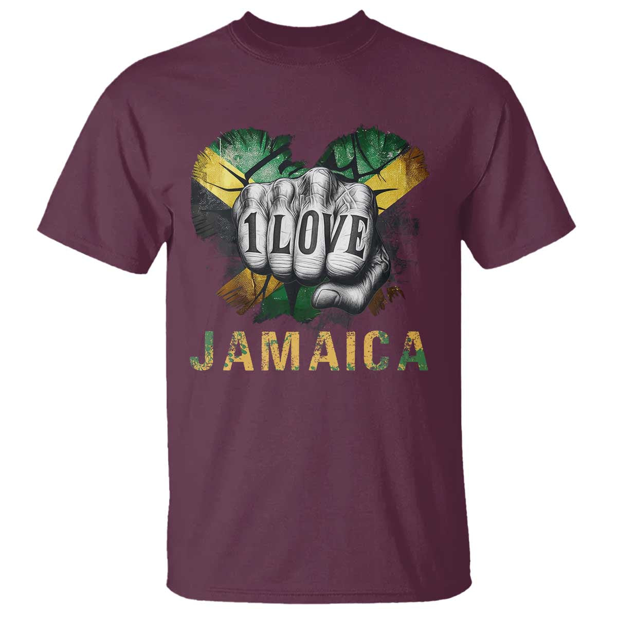 jamaica-one-love-t-shirt-rasta-reggae-punching-hand-jamaican-flag