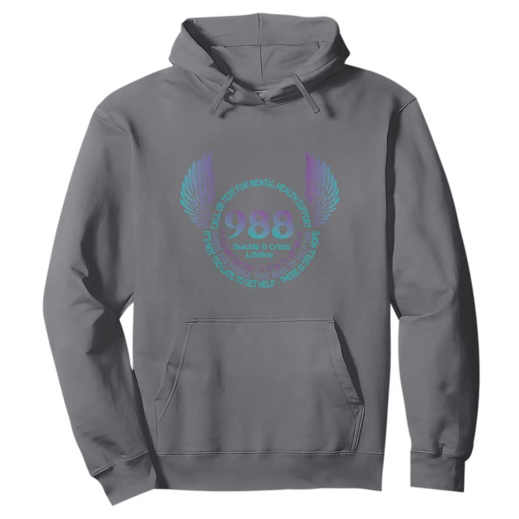 Mental Health Support Hoodie Call or Text 988 Suicide Prevention Support
