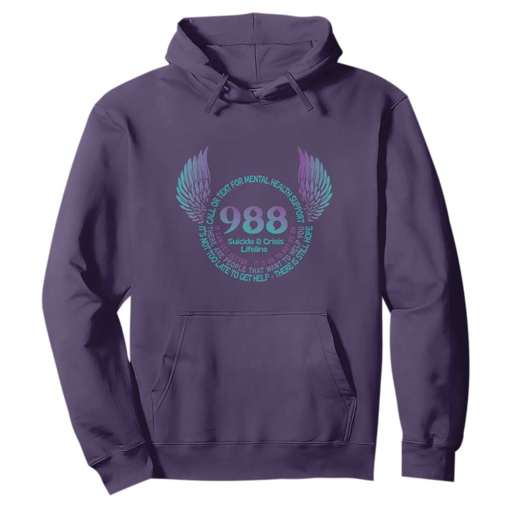 Mental Health Support Hoodie Call or Text 988 Suicide Prevention Support
