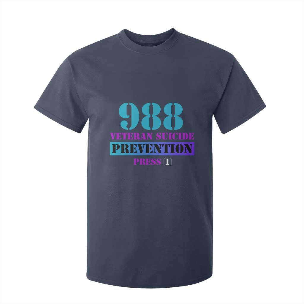 Suicide Prevention Support T Shirt For Kid 988 Veteran Suicide Prevention Press 1