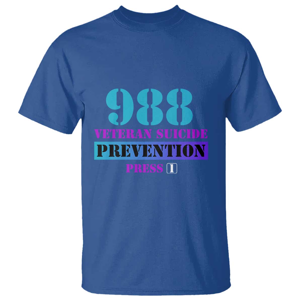 Suicide Prevention Support T Shirt 988 Veteran Suicide Prevention Press 1