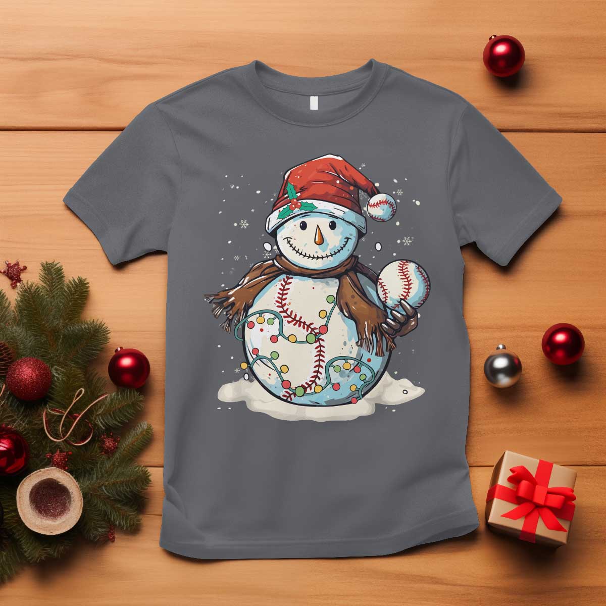 funny-christmas-baseball-t-shirt-cute-snowman-baseball-players-santa-hat