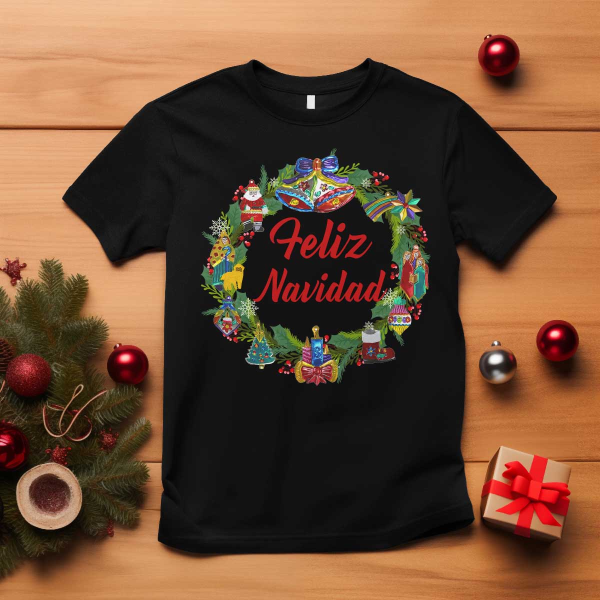 christmas-in-mexico-t-shirt-feliz-navidad-xmas-wreath