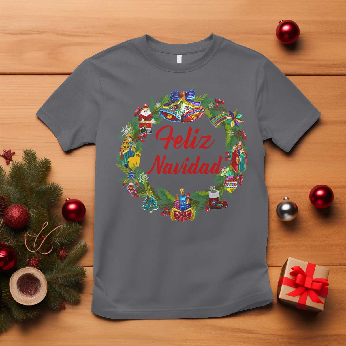 christmas-in-mexico-t-shirt-feliz-navidad-xmas-wreath