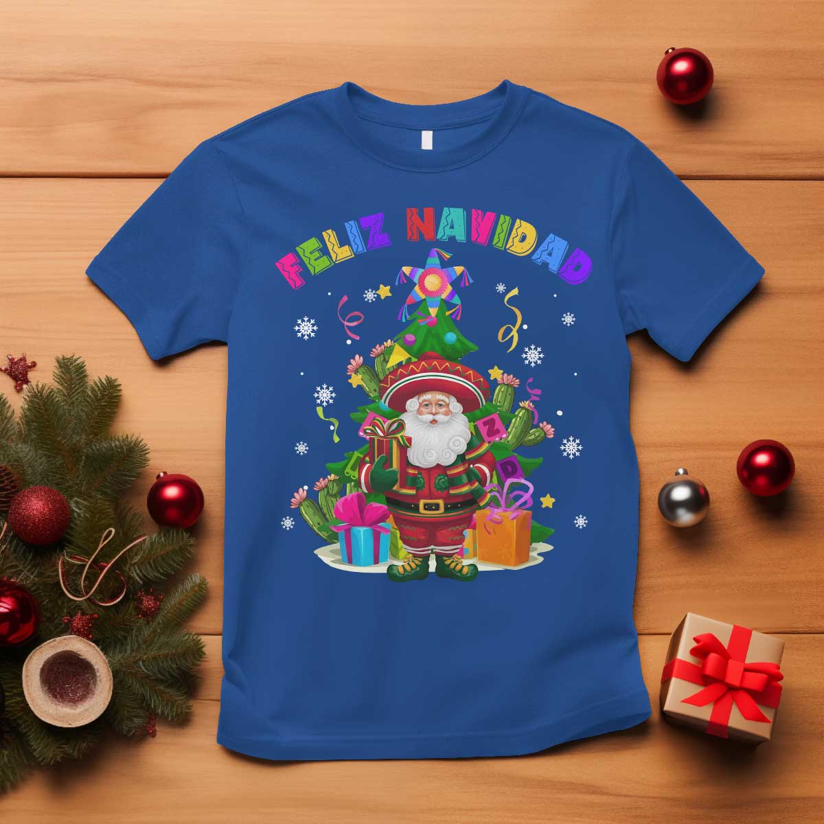 funny-christmas-in-mexico-t-shirt-feliz-navidad-sombrero-santa-xmas-tree