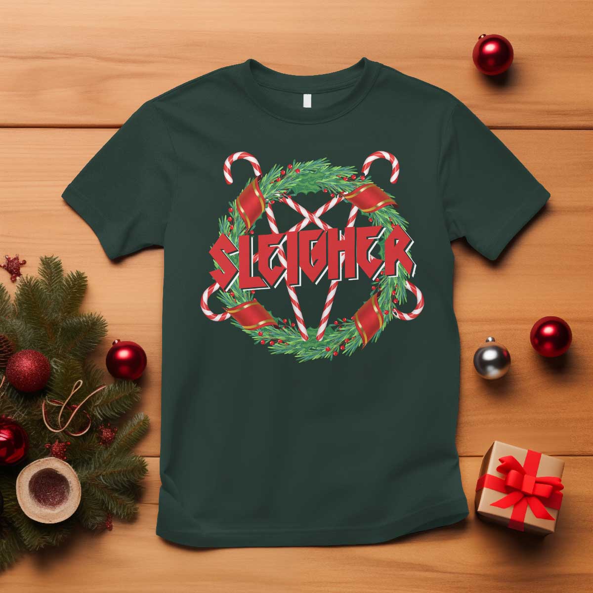 funny-christmas-heavy-metal-t-shirt-sleigher-xmas-pentagram-candy-cane