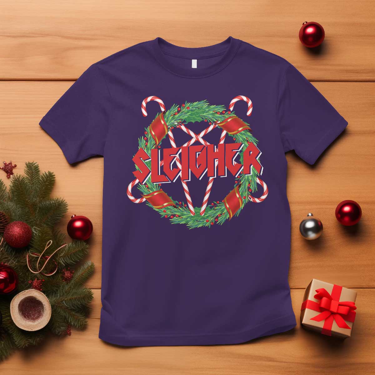 funny-christmas-heavy-metal-t-shirt-sleigher-xmas-pentagram-candy-cane