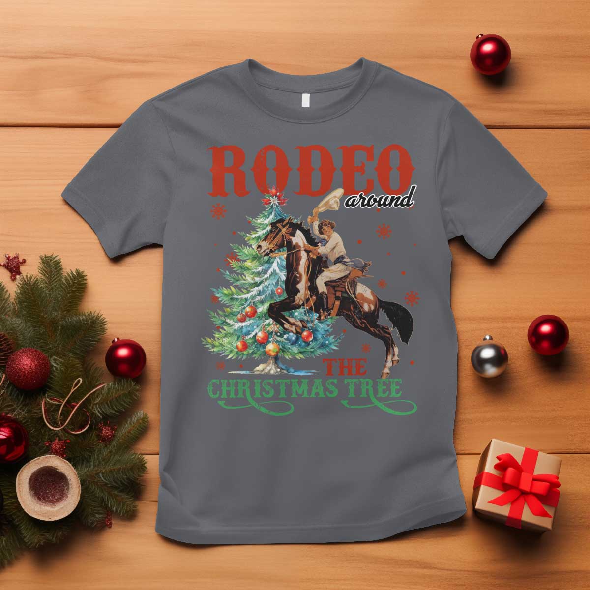 western-christmas-t-shirt-rodeo-around-the-christmas-tree-cowgirl