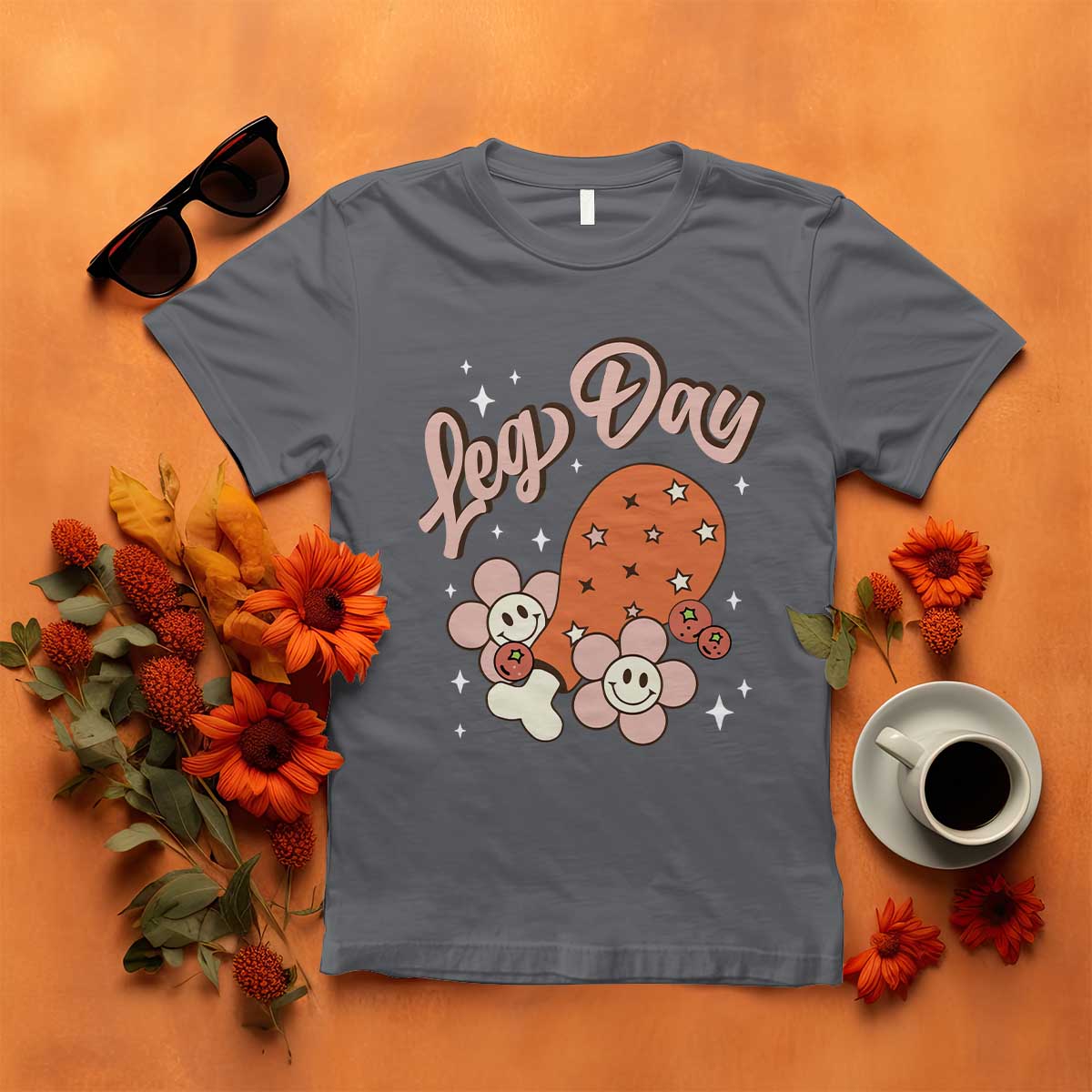 funny-retro-thanksgiving-t-shirt-leg-day-fall-season-family-matching