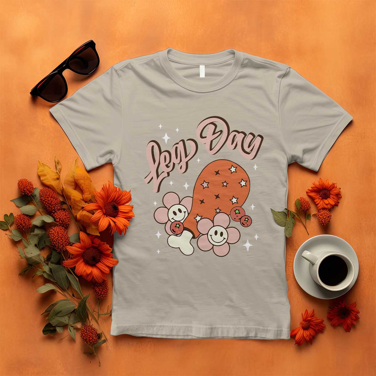 funny-retro-thanksgiving-t-shirt-leg-day-fall-season-family-matching