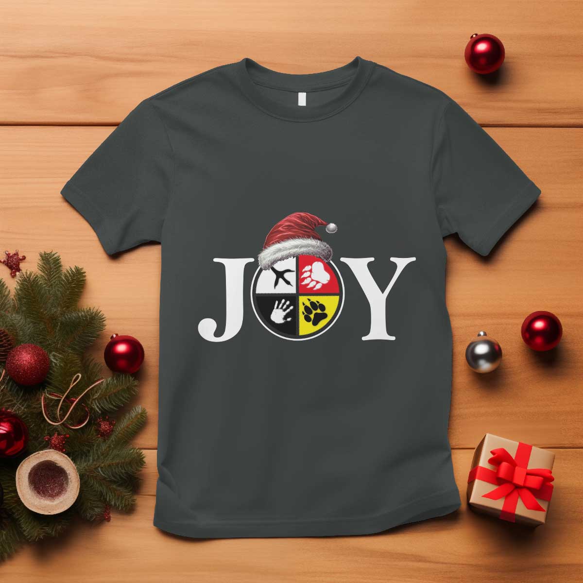 christmas-native-american-joy-medicine-wheel-santa-hat-t-shirt