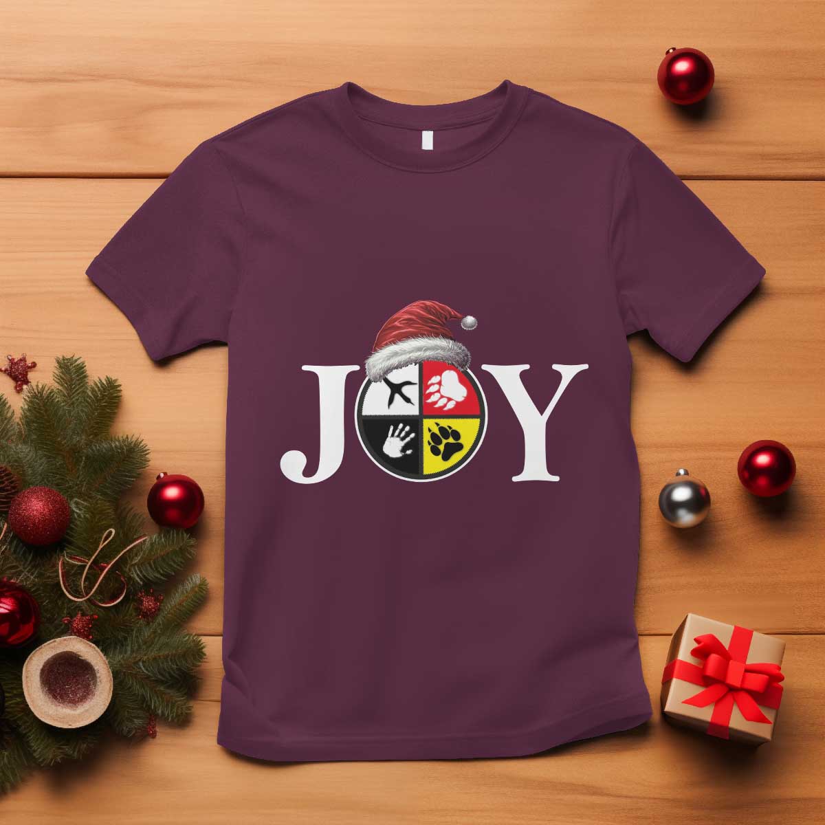 christmas-native-american-joy-medicine-wheel-santa-hat-t-shirt