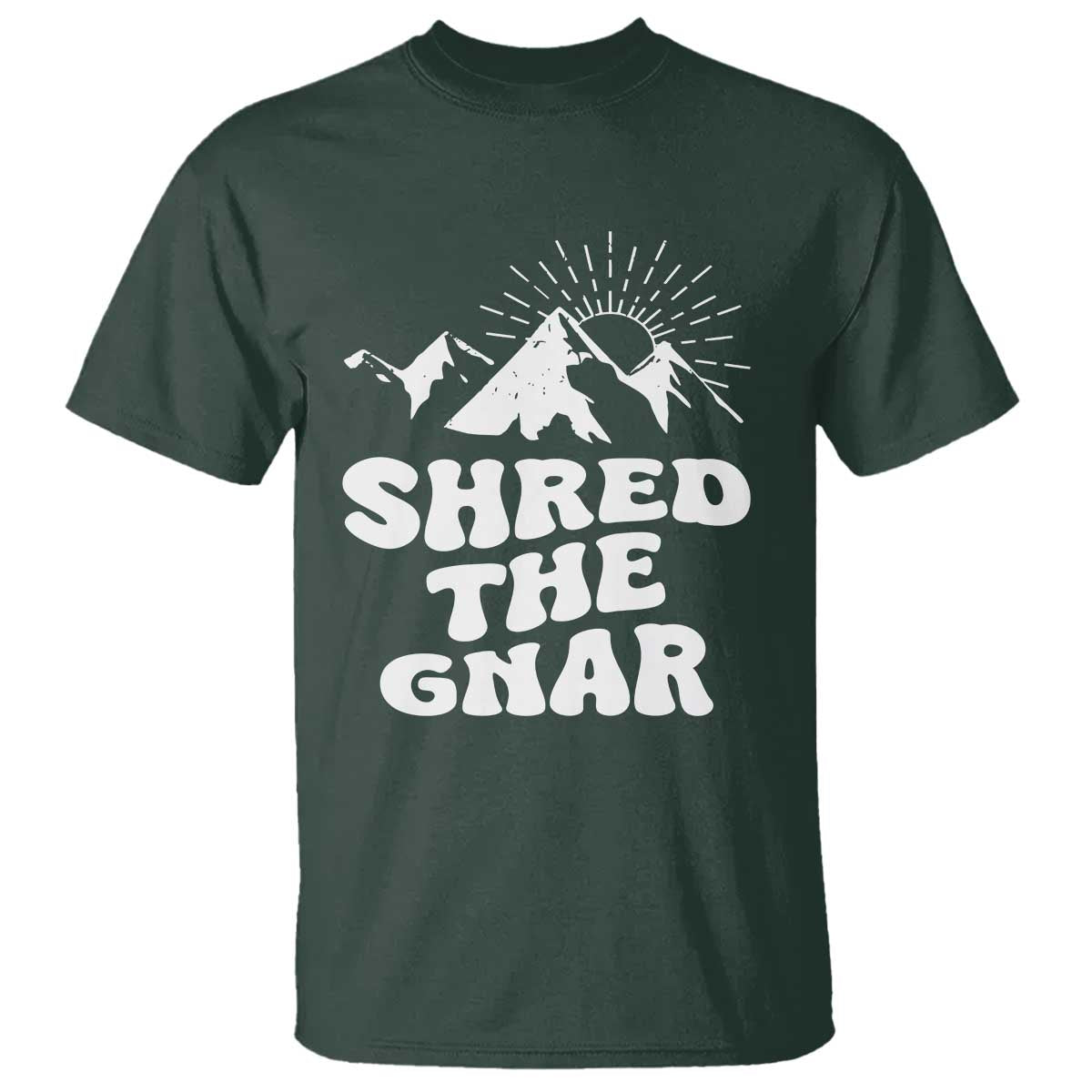 funny-shred-the-gnar-t-shirt-snowboarding-mountain-winter-sport
