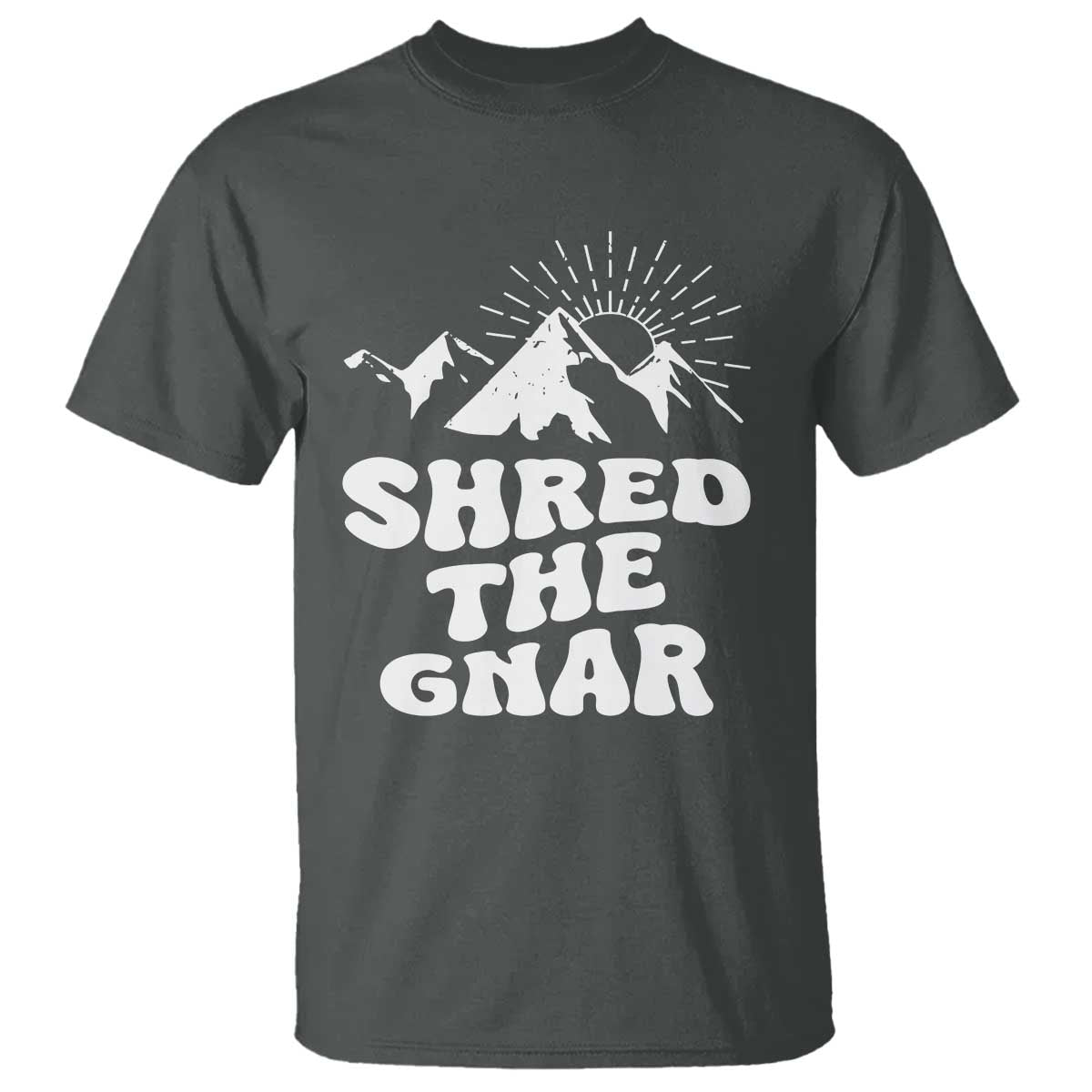 funny-shred-the-gnar-t-shirt-snowboarding-mountain-winter-sport
