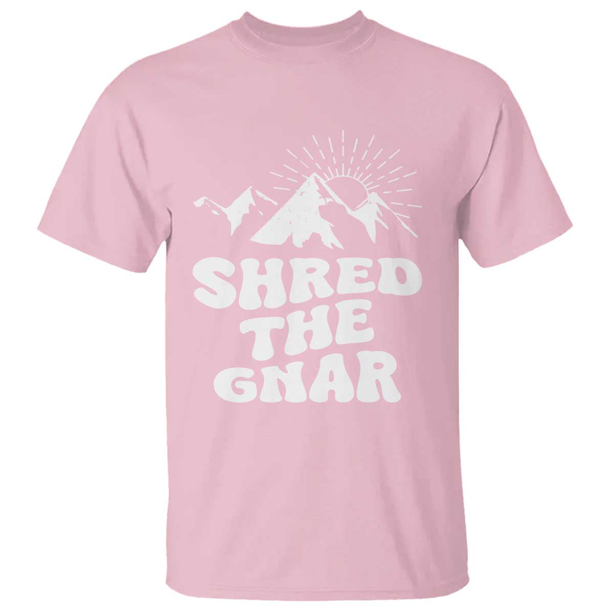 funny-shred-the-gnar-t-shirt-snowboarding-mountain-winter-sport