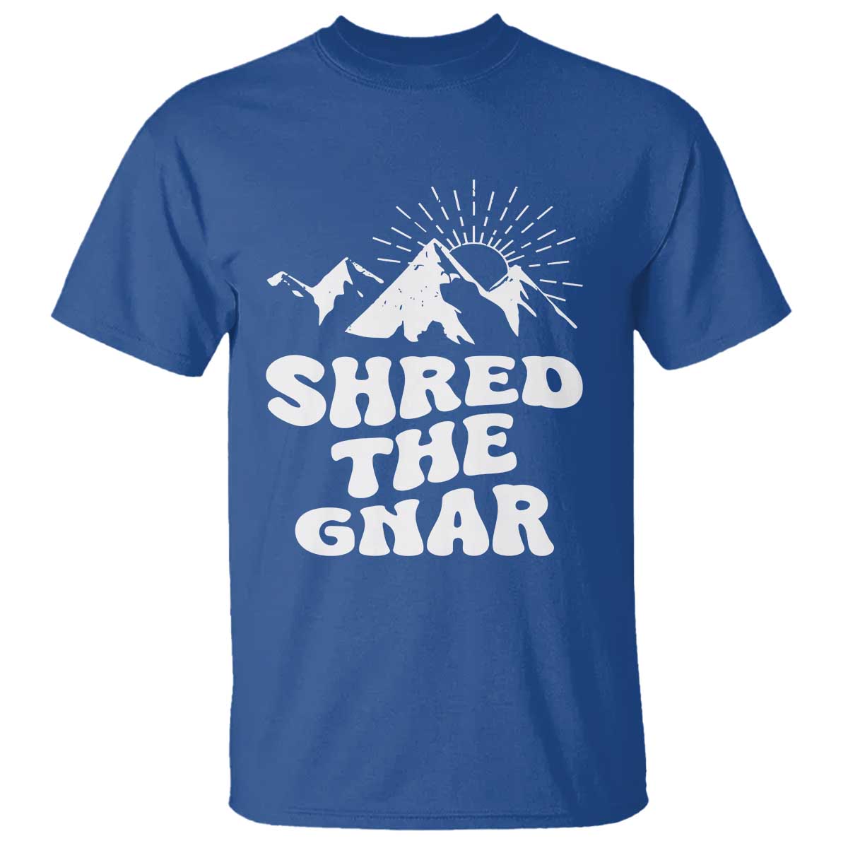 funny-shred-the-gnar-t-shirt-snowboarding-mountain-winter-sport