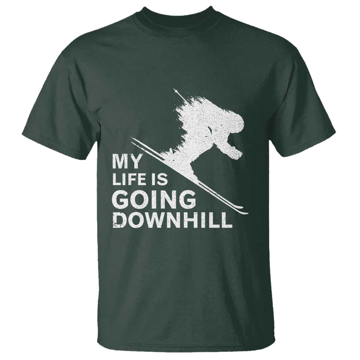 funny-skiing-t-shirt-my-life-is-going-downhill-skier