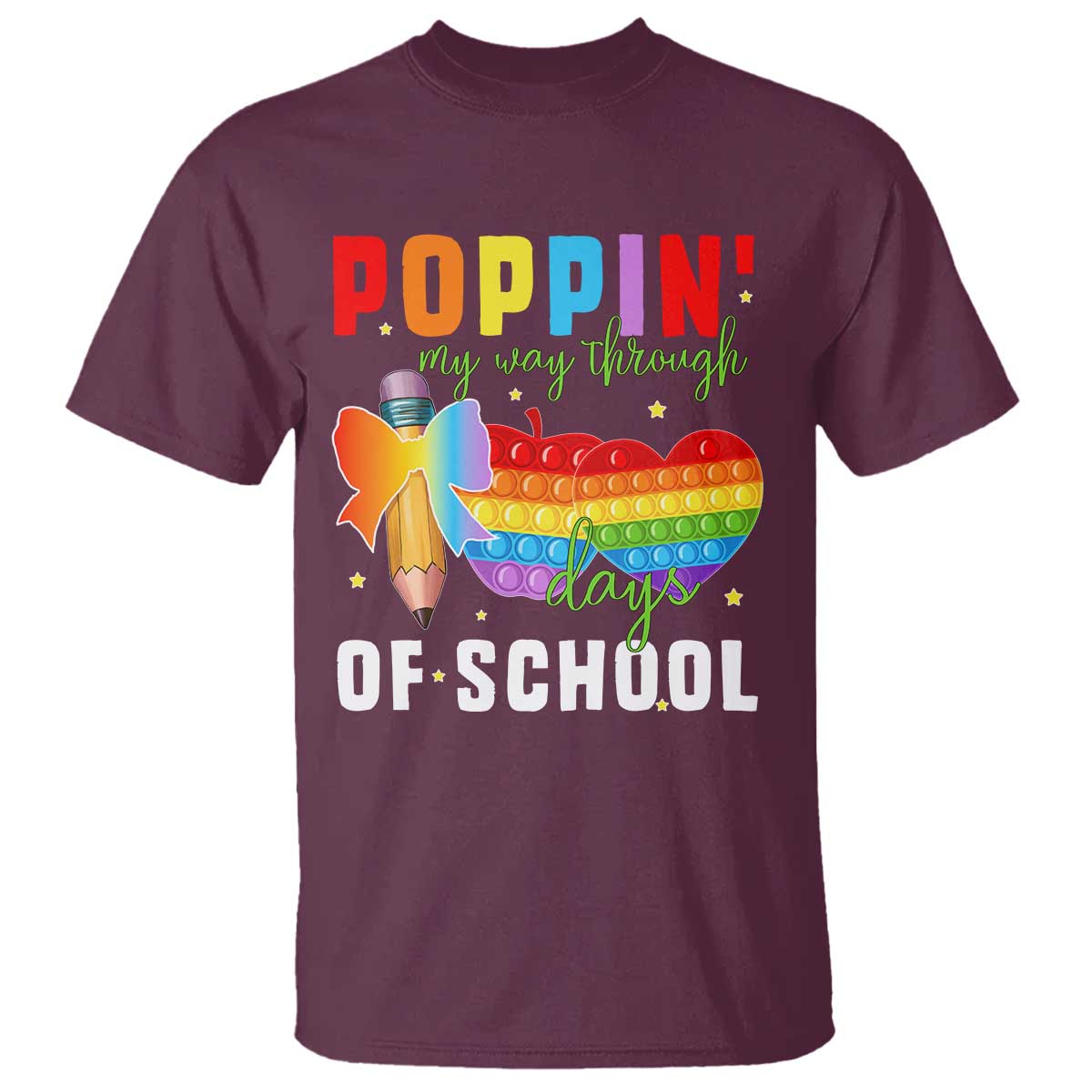funny-poppin-my-way-through-100-day-t-shirt