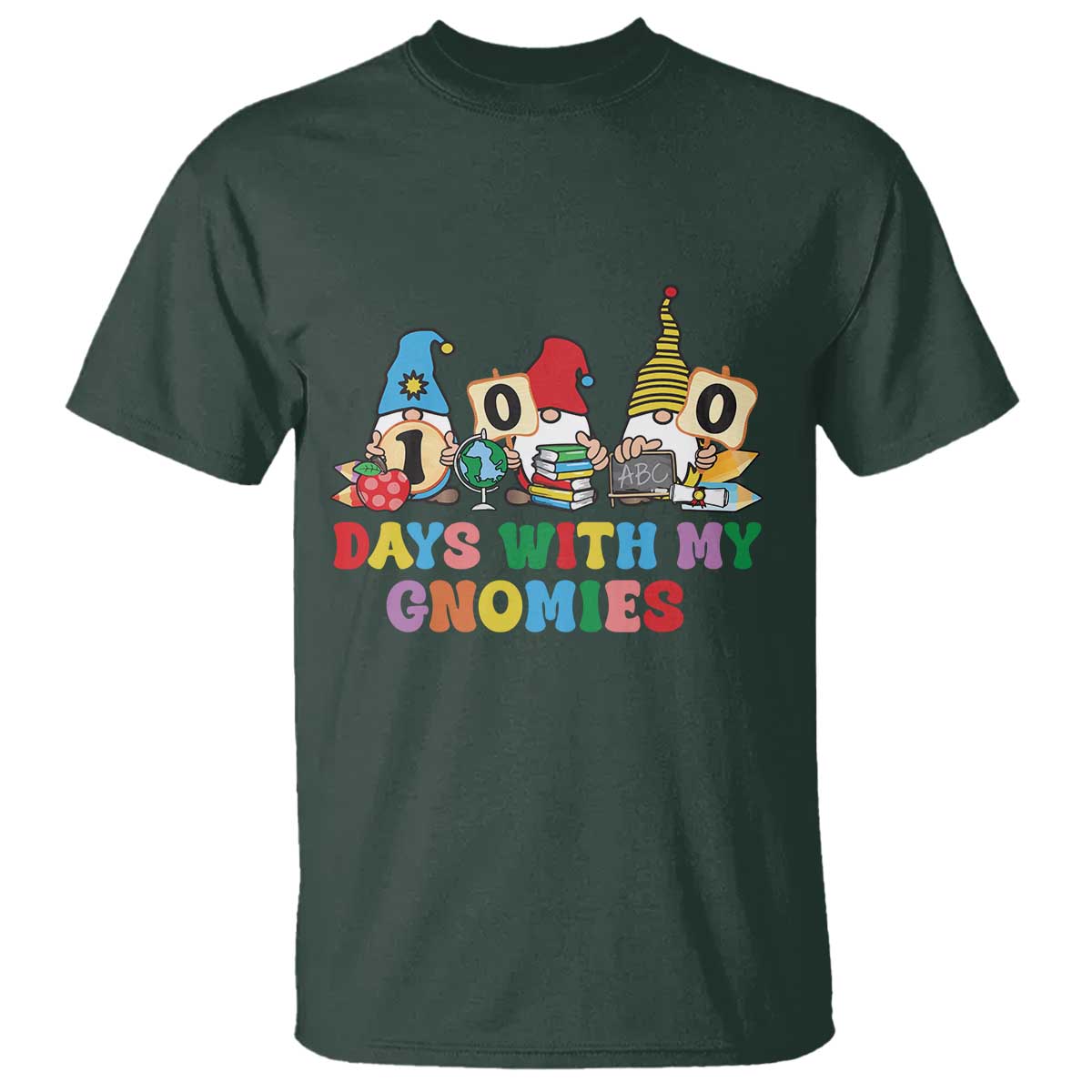funny-100-days-with-my-gnomies-t-shirt-100th-day-of-school