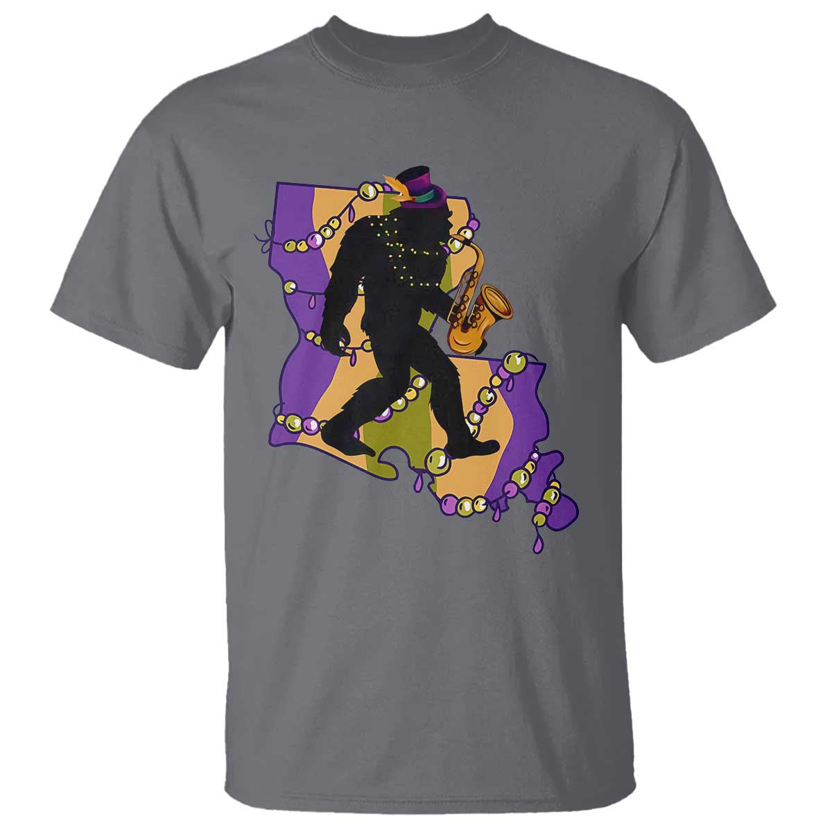 funny-bigfoot-mardi-gras-louisiana-map-jazz-music-t-shirt