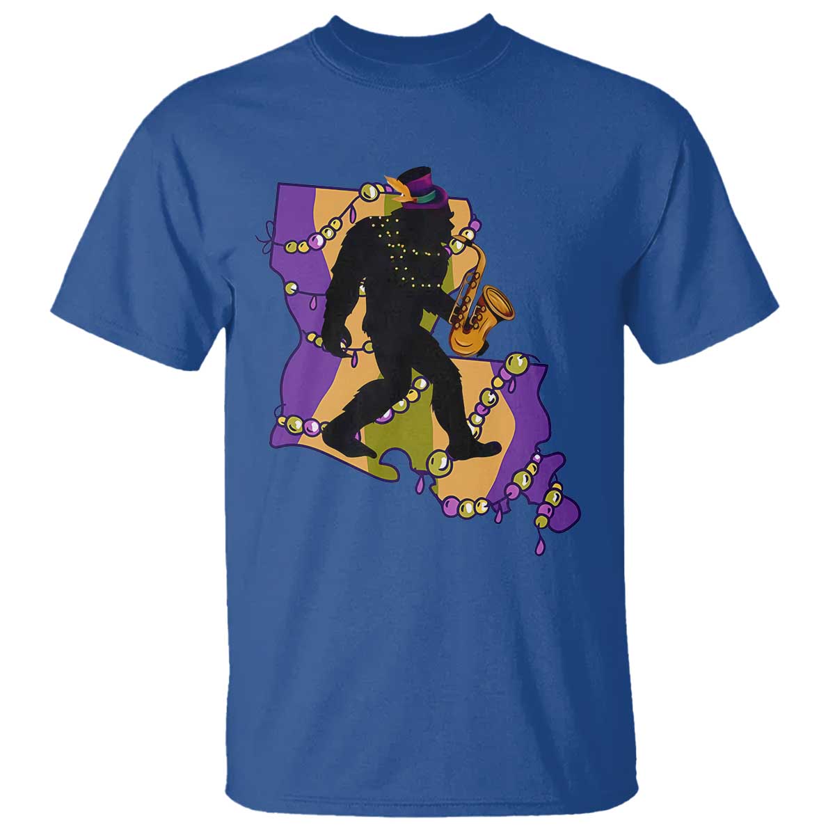 funny-bigfoot-mardi-gras-louisiana-map-jazz-music-t-shirt